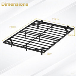 Double Size Floating Bed Frame With Led Lights - thumbnail 2
