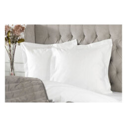 Belledorm Oxford Continental Pillowcase White (75Cm X 50Cm) - thumbnail 2