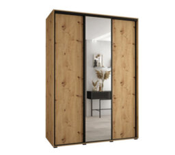 Arte Spacious Oak Artisan Cannes Iii Sliding Door Wardrobe 180Cm - Practical Storage With Natural Charm - thumbnail 2