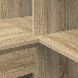Berkfield Modern Corner Desk Sonoma Oak 101.5 X 149.5 X 149.5 Cm Engineered Wood - thumbnail 9