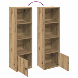 Berkfield Durable Bookcase Artisan Oak 31X24X102 Cm Engineered Wood - thumbnail 8