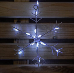 Samuel Alexander 1.2M X 1.2M Flexibrights Christmas Snowflake Curtain Lights With 267 White Leds - thumbnail 8