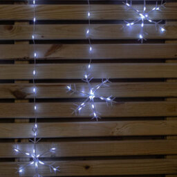 Samuel Alexander 1.2M X 1.2M Flexibrights Christmas Snowflake Curtain Lights With 267 White Leds - thumbnail 5