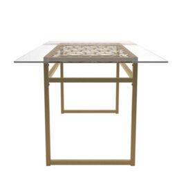 CosmoLiving Dhp Juliette Dining Table Brass - thumbnail 4