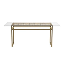 CosmoLiving Dhp Juliette Dining Table Brass - thumbnail 3