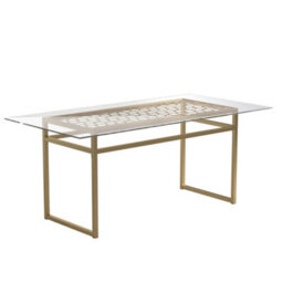 CosmoLiving Dhp Juliette Dining Table Brass