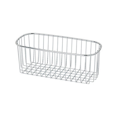 GoodHome Datil Steel Chrome Effect Wire Basket, (W)270mm - image 1
