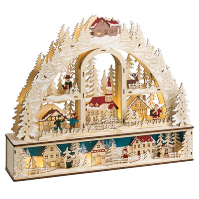 Beliani Christmas Decoration Led Norsjo 36 Cm Light Brown - image 1