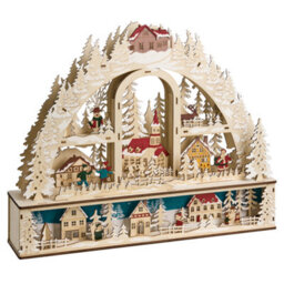 Beliani Christmas Decoration Led Norsjo 36 Cm Light Brown - thumbnail 4