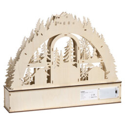 Beliani Christmas Decoration Led Norsjo 36 Cm Light Brown - thumbnail 6