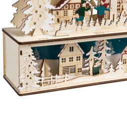 Beliani Christmas Decoration Led Norsjo 36 Cm Light Brown - thumbnail 8