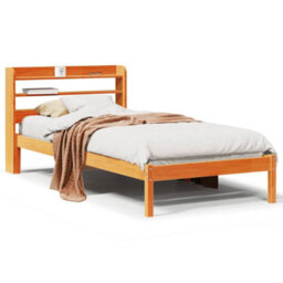 Berkfield Versatile Bed Frame With Headboard Without Mattress Wax Brown 100X200 Cm