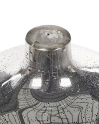 Beliani Flower Vase Kachori Glass 40 Cm Silver - thumbnail 5