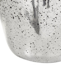 Beliani Flower Vase Kachori Glass 40 Cm Silver - thumbnail 6