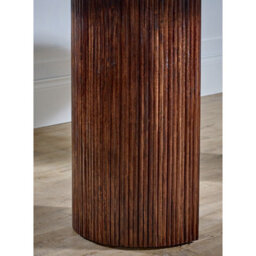 Luxor Round Black Marble Top Pedestal Dining Table 100Cm 4 Seater - thumbnail 8