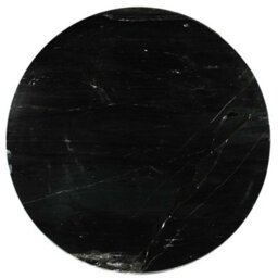 Luxor Round Black Marble Top Pedestal Dining Table 100Cm 4 Seater - thumbnail 5