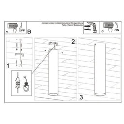 Sollux Lighting Lagos Steel Golden Gloss 1 Lights Modern Ceiling Light - thumbnail 6
