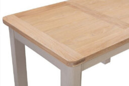 Buttercup Farm Bologna Painted Extending Table (Extends To 153Cm) - L80 X W120 X H78 Cm - Oak - thumbnail 5