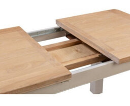 Buttercup Farm Bologna Painted Extending Table (Extends To 153Cm) - L80 X W120 X H78 Cm - Oak - thumbnail 3