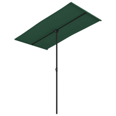 Berkfield Outdoor Parasol With Aluminium Pole 180X130 Cm Green - image 1