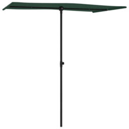 Berkfield Outdoor Parasol With Aluminium Pole 180X130 Cm Green - thumbnail 2