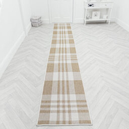 Chequered Indoor/outdoor Hallway Runner Rug - Durable, Reversible & Hardwearing Carpet For Home Or Garden - thumbnail 5