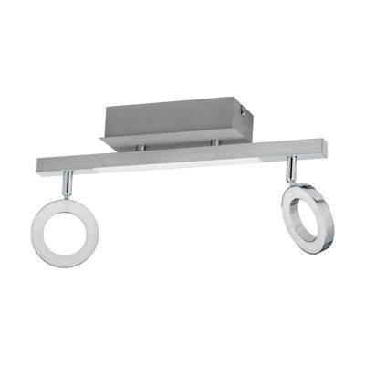 Stylish Wall Spot Light With Aluminium And Chrome Finish - Led Bulbs Included - image 1