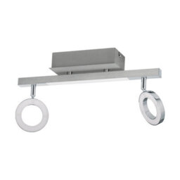 Stylish Wall Spot Light With Aluminium And Chrome Finish - Led Bulbs Included - thumbnail 1