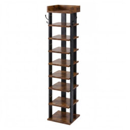 Levede Shoe Rack Storage Organiser 9 Tier Industrial Shoe Shelf Adjustable - thumbnail 3