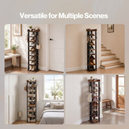 Levede Shoe Rack Storage Organiser 9 Tier Industrial Shoe Shelf Adjustable - thumbnail 6