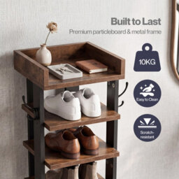Levede Shoe Rack Storage Organiser 9 Tier Industrial Shoe Shelf Adjustable - thumbnail 9