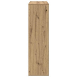 Berkfield Durable Room Divider Bookcase Artisan Oak 69.5X29X103.5 Cm Engineered Wood - thumbnail 7