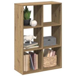 Berkfield Durable Room Divider Bookcase Artisan Oak 69.5X29X103.5 Cm Engineered Wood - thumbnail 5