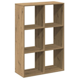 Berkfield Durable Room Divider Bookcase Artisan Oak 69.5X29X103.5 Cm Engineered Wood - thumbnail 1