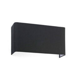 Luminosa Lighting Luminosa Cotton Black Square Wall Light 375X 200X 105, E27