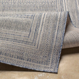Livabliss Tuareg-Global Blue Ivory Graphic In- & Outdoor Rug 120 X 170 Cm Easy Care, Non Shedding - thumbnail 4