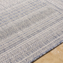 Livabliss Tuareg-Global Blue Ivory Graphic In- & Outdoor Rug 120 X 170 Cm Easy Care, Non Shedding - thumbnail 3