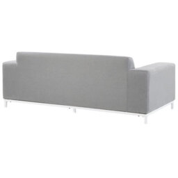 Beliani 5-Seater Outdoor Sofa Set Light Grey Polyester Fabric With Ottoman - L185 X D84 X H67Cm - thumbnail 6