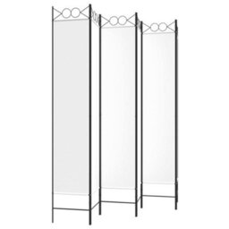 Berkfield Durable 6-Panel Room Divider White 240X220 Cm Fabric - thumbnail 5