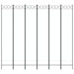 Berkfield Durable 6-Panel Room Divider White 240X220 Cm Fabric - thumbnail 3