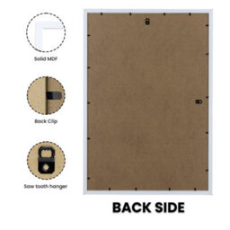 AK Frames Sleek A3 White Thin Modern Picture Frame - Slim And Design For Posters, Prints And Photos - Elegant Wall Frame Decor - thumbnail 2