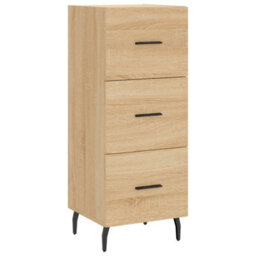 Berkfield Highboard Sonoma Oak 34.5X34X180 Cm Engineered Wood - thumbnail 5