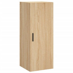 Berkfield Highboard Sonoma Oak 34.5X34X180 Cm Engineered Wood - thumbnail 7