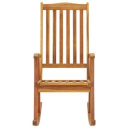 Berkfield Rocking Chair Solid Acacia Wood - thumbnail 2