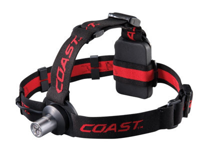 Coast Led Single Mode Head Lamp Torch Hl3 100Lumens 39M Range 5H Run Time Headlamp Without Batteries