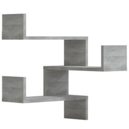 Vidaxl Wall Corner Shelves 2 Pcs Grey Sonoma 40X40X50 Cm Engineered Wood - thumbnail 2