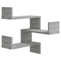 Vidaxl Wall Corner Shelves 2 Pcs Grey Sonoma 40X40X50 Cm Engineered Wood - thumbnail 3