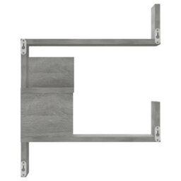 Vidaxl Wall Corner Shelves 2 Pcs Grey Sonoma 40X40X50 Cm Engineered Wood - thumbnail 5