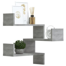 Vidaxl Wall Corner Shelves 2 Pcs Grey Sonoma 40X40X50 Cm Engineered Wood - thumbnail 7