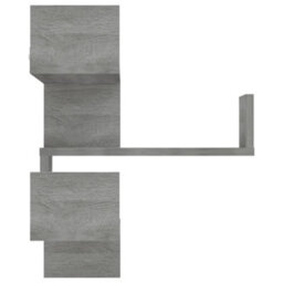 Vidaxl Wall Corner Shelves 2 Pcs Grey Sonoma 40X40X50 Cm Engineered Wood - thumbnail 4